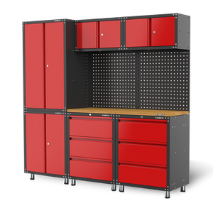 KinBox Metal Professional 9pcs Garage Tool Fool Cabinets para armazenamento de oficina