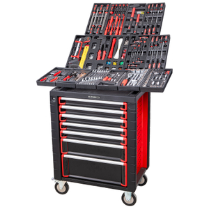 Carrinho de ferramentas compacto Kinbox para casa | Organizador de rolamento leve com bandeja BMC personalizável