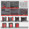 KinBox 232 PCS EPS Bandeja 7 Drawer Pro Carrinho Durável Versátil Ferramenta Conjunto para Uso DIY/Pro