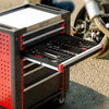 Carrinho de ferramentas compacto Kinbox para casa | Organizador de rolamento leve com bandeja EPS personalizável
