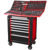 Carrinho de ferramentas compacto Kinbox para casa | Organizador de rolamento leve com bandeja EVA personalizável