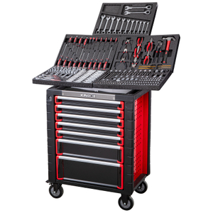 KinBox 232 Peça Bandeja EPS Profissional Kit de ferramentas multifuncionais duráveis, painel de metal atualizado, suporta a personalização