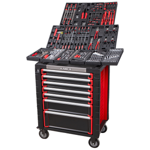 KinBox 248 Peça BMC Bandeja Profissional de Handraft Kit de ferramentas multifuncionais duráveis, painel de metal atualizado, suporta a personalização
