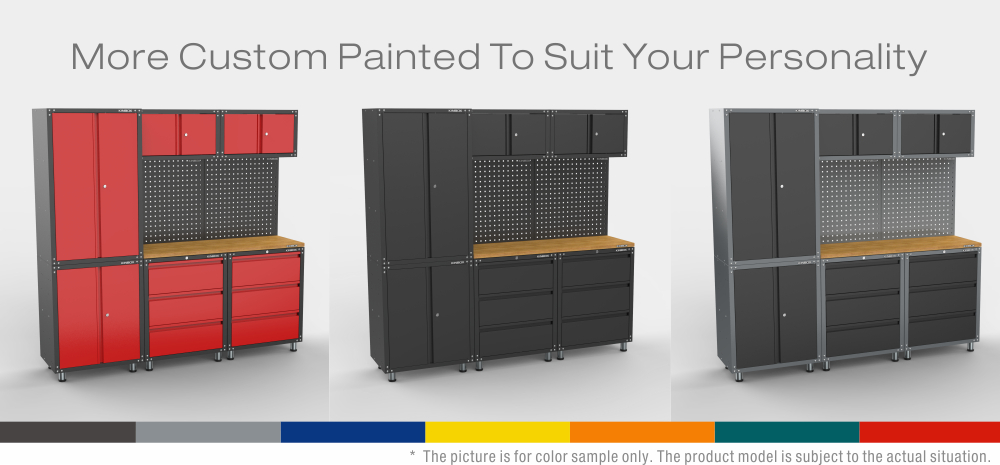 9 pe&ccedil;as Metal Garage Workbench System para workshop