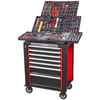 KinBox 455 Piece BMC Bandeja Profissional de Handankt Kit de ferramentas multifuncionais duráveis, painel de metal atualizado, suporta a personalização