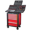 Gabinete de ferramentas para enrolar KINBOX com 7 gavetas | Carrinho de armazenamento multifuncional para garagem com bandeja EPS conjunto de 232 peças