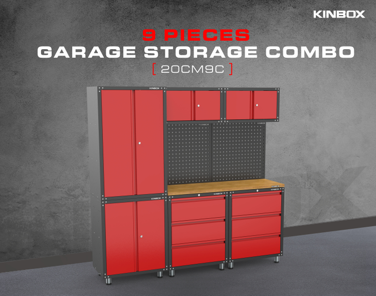 9 pe&ccedil;as Metal Garage Workbench System para workshop